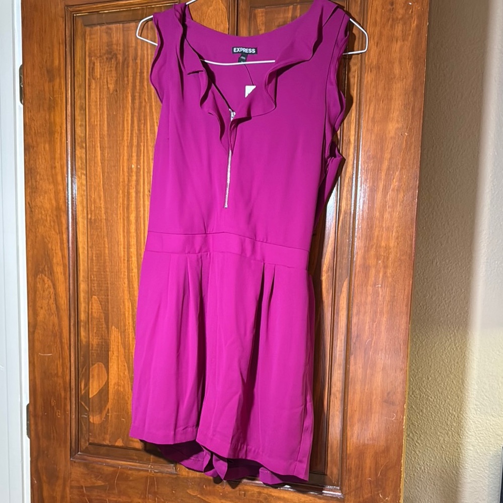 Express Pink Flutter Sleeve Sundress